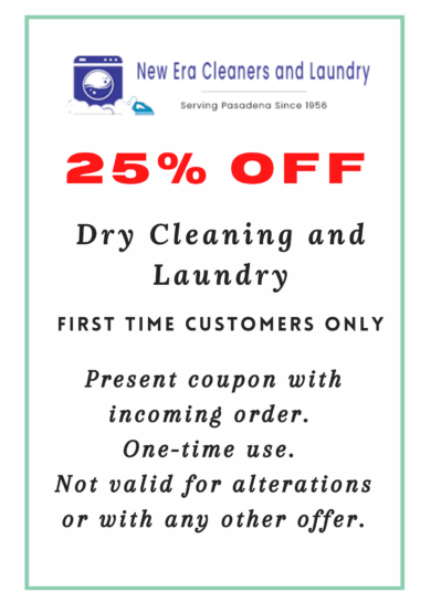 25% Off-Dry Cleaning