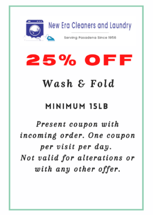 25% Off-Wash& Fold